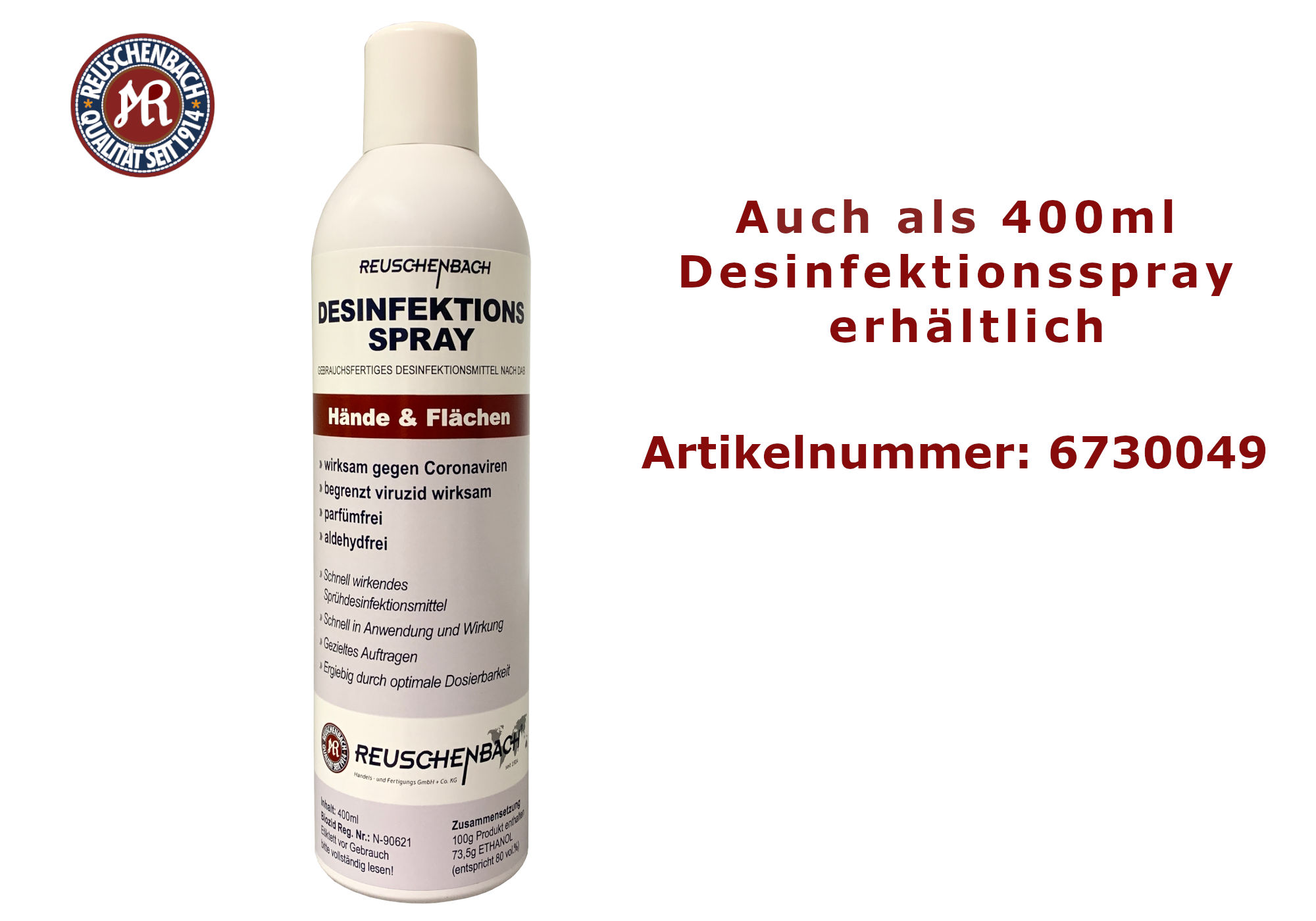 Eschenbach Flächen-Desinfektionsspray mit Langzeitwirkung 1067 shoppen